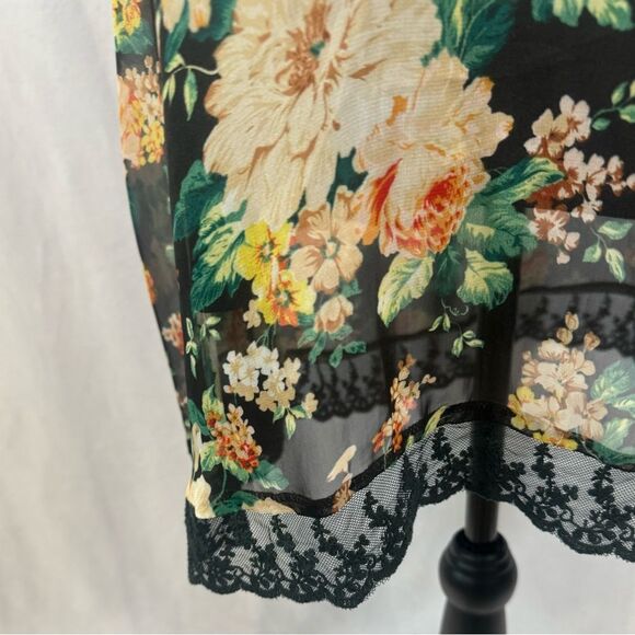 LF Charms Fashion vintage black strappy back lace lined sundress size XS - Picture 3 of 6